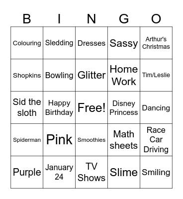 ALL ABOUT SILVER Bingo Card