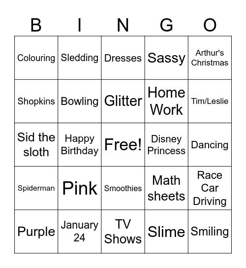 ALL ABOUT SILVER Bingo Card