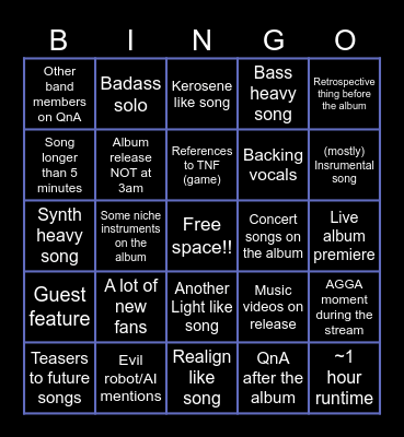 Retcon Bingo Card