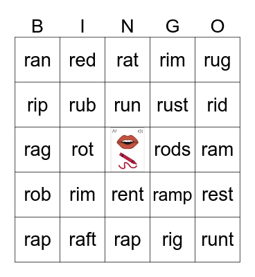 UFLI Lesson 24 Bingo Card