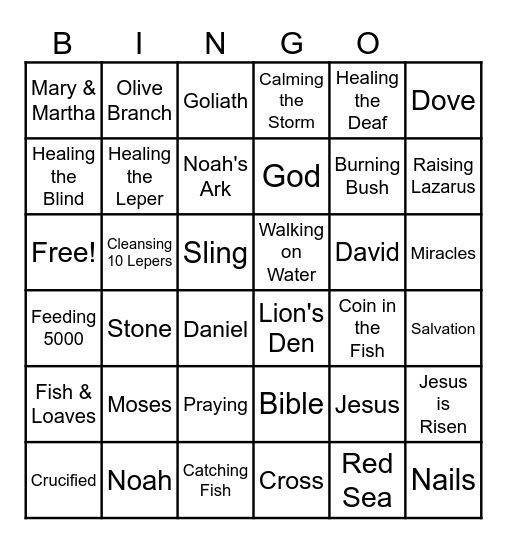 Vibe Youth Bingo Card