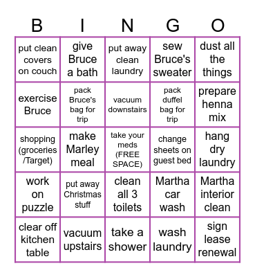 BINGO = fast food treat of choice :) Bingo Card