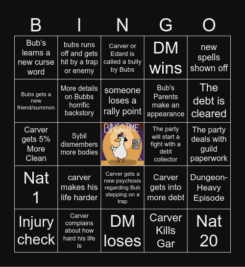 The Devil's Due S2 E1 | Duality of Power Bingo Card