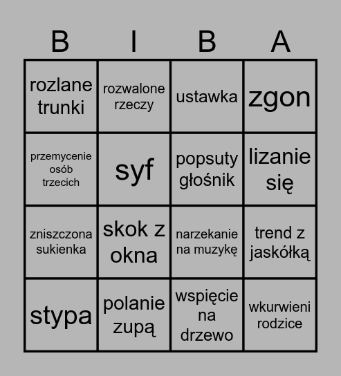 POŁOWINKI 2026 Bingo Card