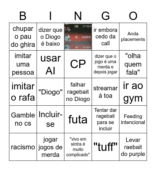 Viguel Mistas Bingo Card