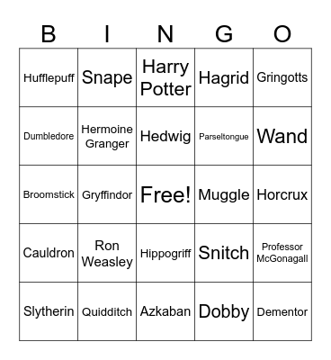 BINGO! Bingo Card