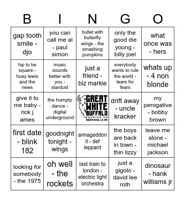 Nolan's mix 4.0 Bingo Card