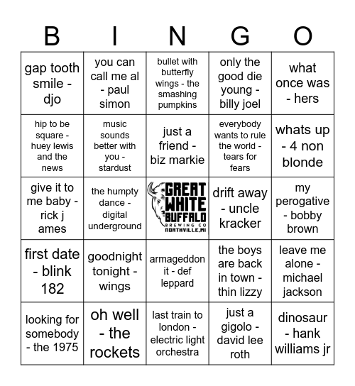 Nolan's mix 4.0 Bingo Card