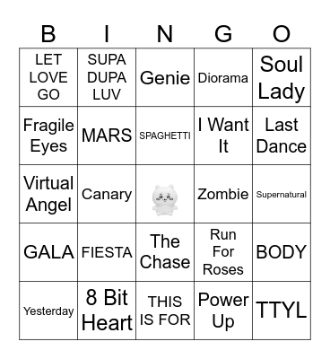 GG's Bingo! Bingo Card