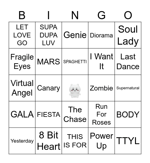 GG's Bingo! Bingo Card