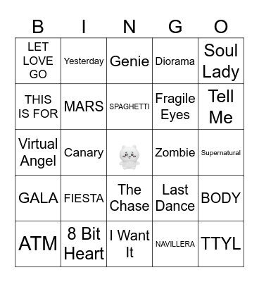 GG'S Bingo! Bingo Card