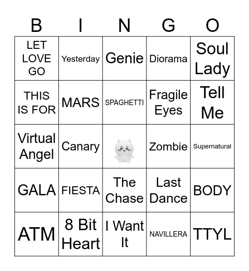GG'S Bingo! Bingo Card