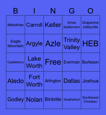 Snow Day Bingo Card