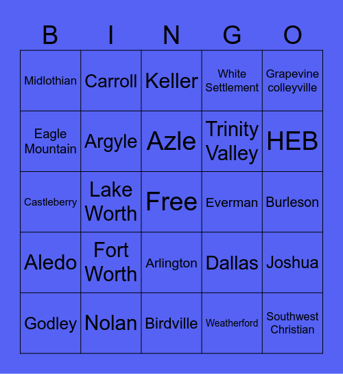 Snow Day Bingo Card