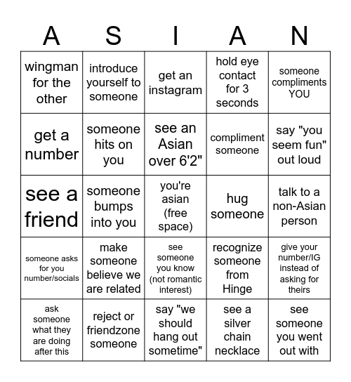 Michelle and Will's Grocery Store Bingo! Bingo Card