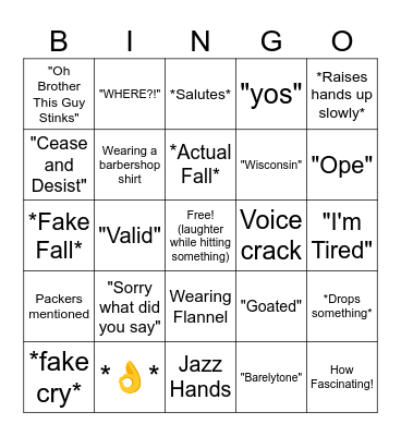 Dani Bingo Card