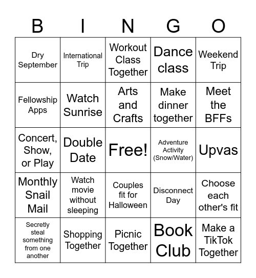 OURS (R&N) Bingo Card