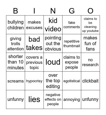 dj cook bingo Card