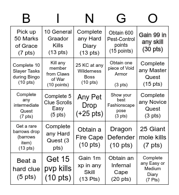 Ven Bingo Card