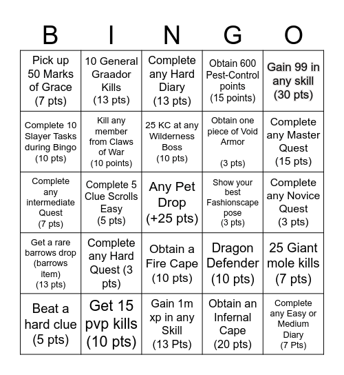 Ven Bingo Card