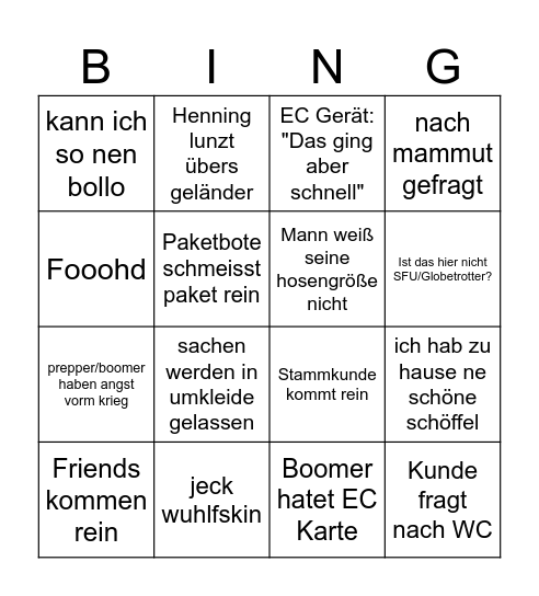 Bullshit Bingo Card