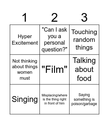 Federico Bingo Card