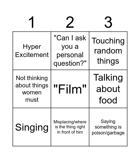 Federico Bingo Card