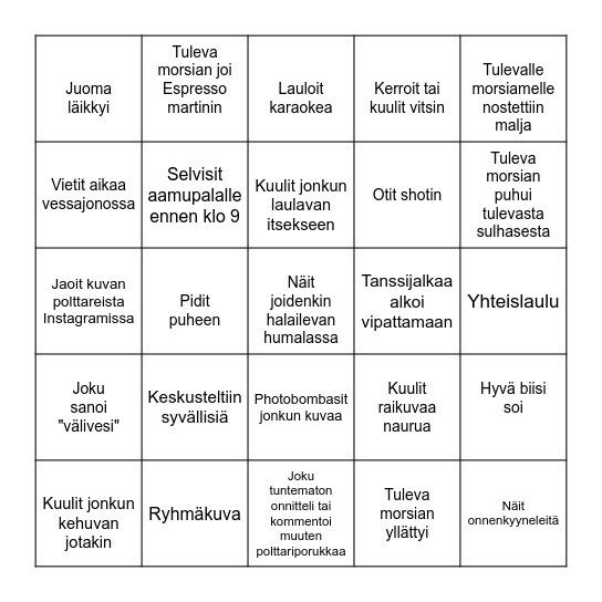 POLTTARIBINGO Card