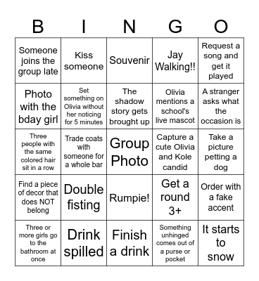 Celebrating MISS OHIO Bingo Card