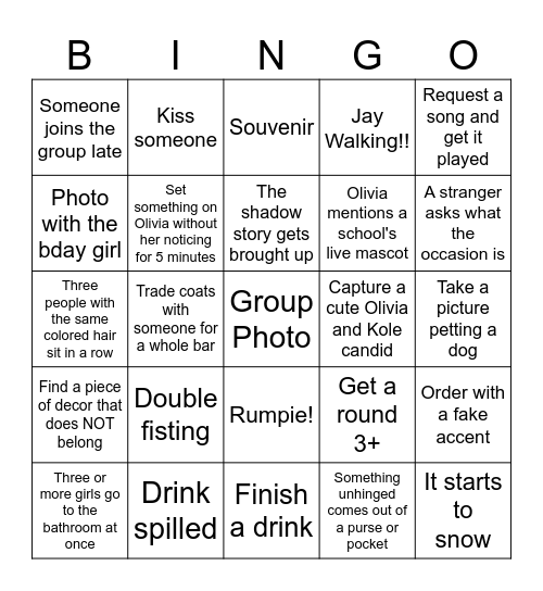 Celebrating MISS OHIO Bingo Card