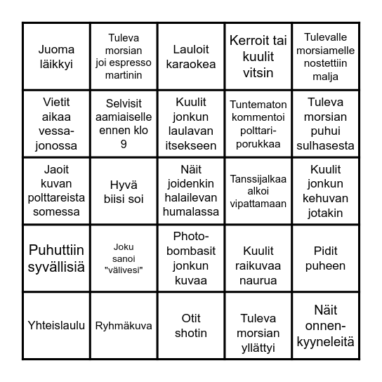 POLTTARIBINGO Card