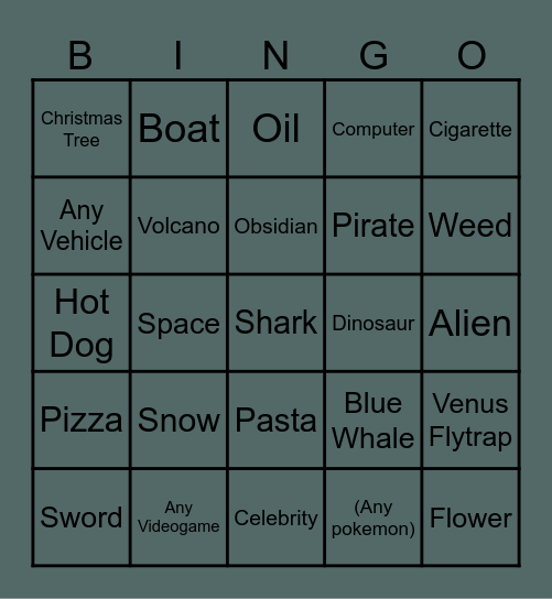 Inficraft Bingo Card