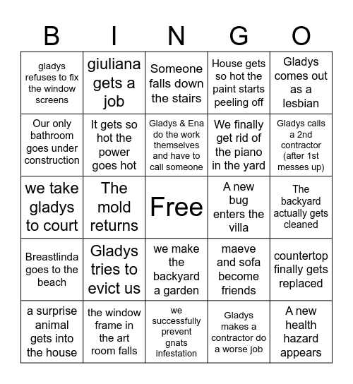 BreastLinda 2026 Bingo Card Bingo Card