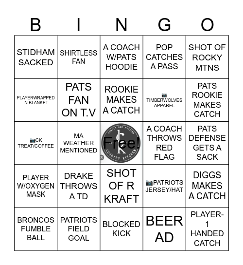 CK Blizzard Bowl Bingo❄️🍩🏈 Bingo Card