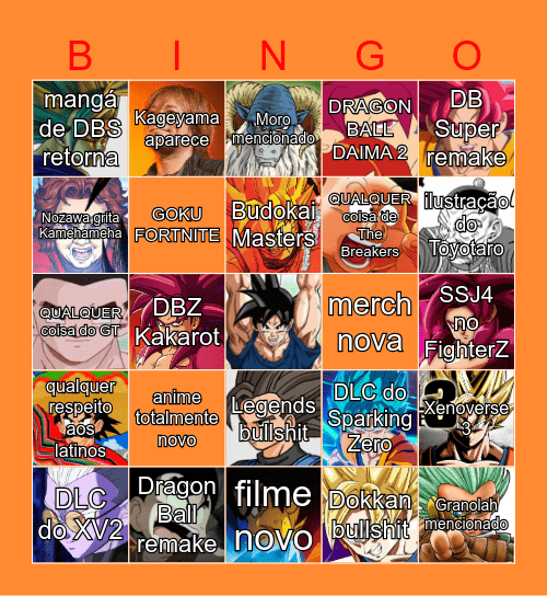 BINGO DO GENKIDAMATSURI Bingo Card