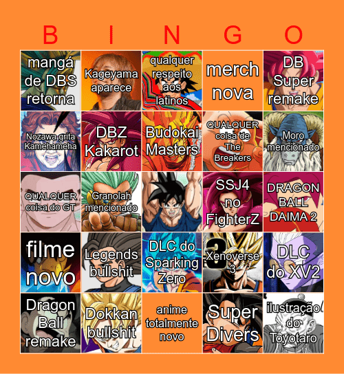 BINGO DO GENKIDAMATSURI Bingo Card