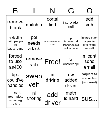 CS BINGO (easy) Bingo Card