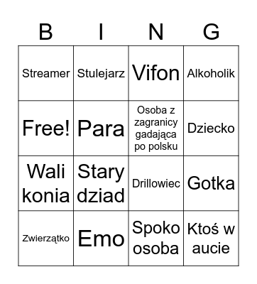 Ome bingo Card