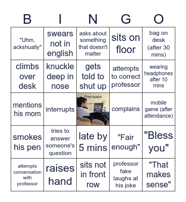 Emile Bingo 3 Bingo Card
