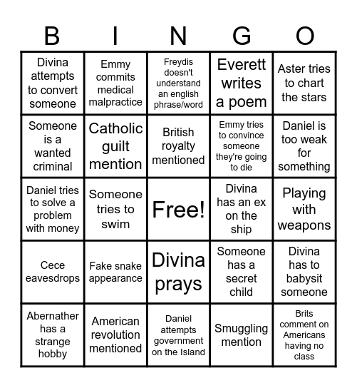 WHODUNNIT 2026 Bingo Card