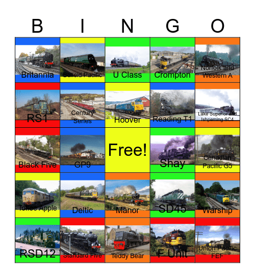Cab Rides that I would like to record after John will say "I'm not happy Clifford not happy" one day Bingo Card