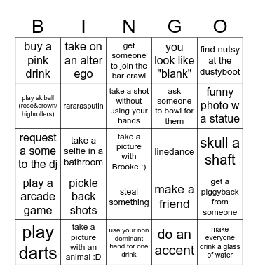 Birthday Bingo Card