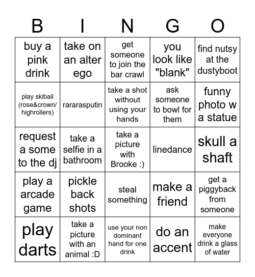 Birthday Bingo Card