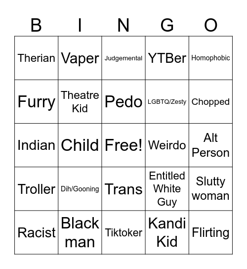 umingle bingo Card
