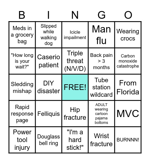 APOCALYPTIC ICE STORM BINGO Card
