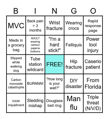 APOCALYPTIC ICE STORM BINGO Card