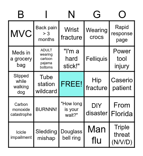 APOCALYPTIC ICE STORM BINGO Card