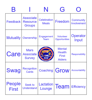 People First Bingo Card