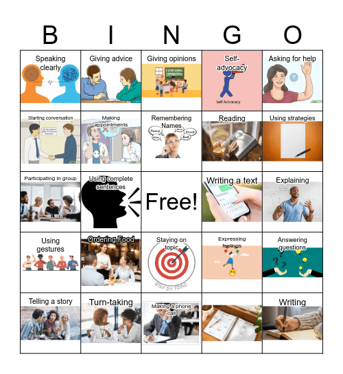 Communication BINGO Card