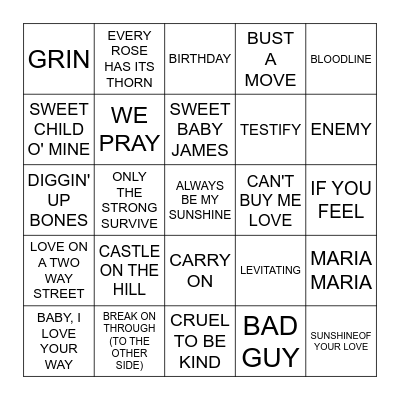 DAVE'S BDAY 2026 Bingo Card